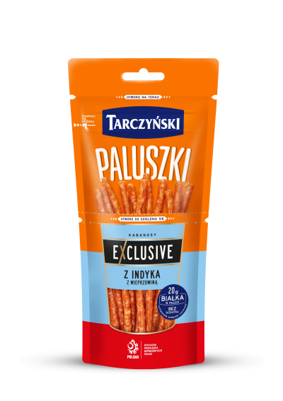 Kabanosy Exclusive Paluszki z Indyka z Wieprzowiną