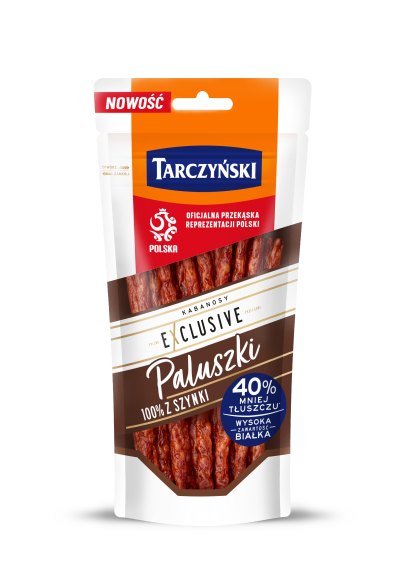 Tarczynski Exclusive Beef & Pork Kabanos Dried Sausage – 90g / 3.17oz, Gluten-Free, Polish Meat Snack