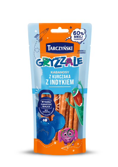 Gryzzale Kabanosy z Kurczaka z Indykiem