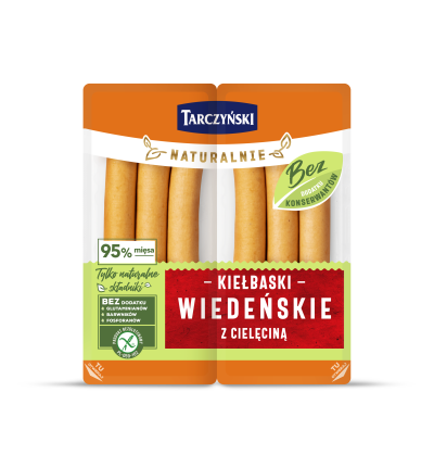 Kiełbaski wiedeńskie bez dodatku konserwantów