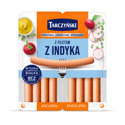 Parówki z filetem z indyka
